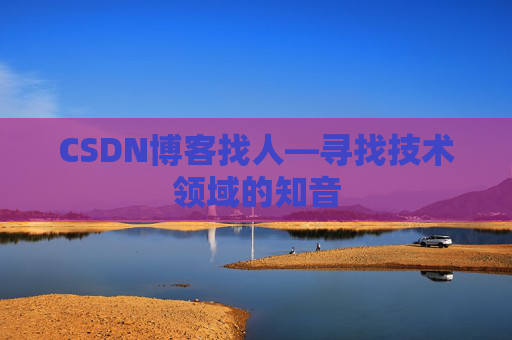 CSDN博客找人—寻找技术领域的知音